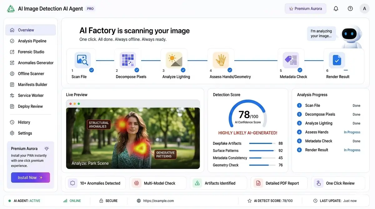 AI link-building software — example of the link-building workflow dashboard